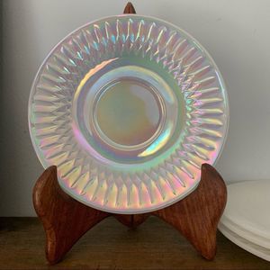 Vintage Federal Glass Moonglow Saucers